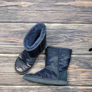 Ugg Australia Limited Edition Navy Blue Classic Short Women's 7 Pony Hair Uggs